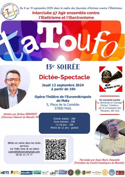 TATOUFO 2024 / Journées Nationales de lutte contre l’illettrisme du 8 au 15 septembre 2024